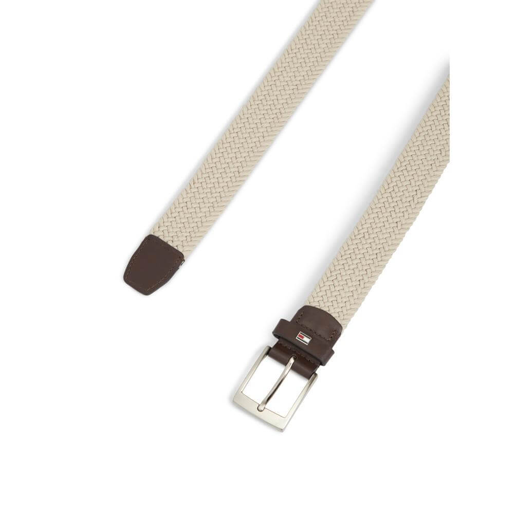 Tommy Hilfiger Enamel Flag Braided Elastic Belt